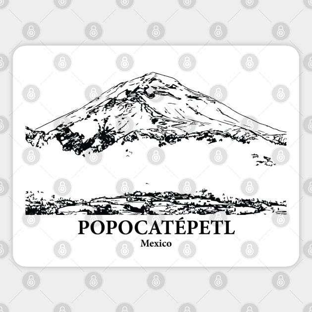 Popocatépetl - Mexico Magnet by Lakeric